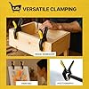 Multi-Purpose Spring Clamps – 4" (10-Pack), Strong Grip + Zipper Bag