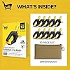 Multi-Purpose Spring Clamps – 4" (10-Pack), Strong Grip + Zipper Bag