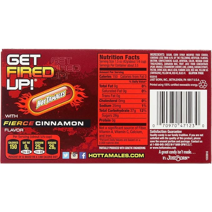 Hot Tamales | Bulk Candy Pack – 5 oz Spicy Cinnamon