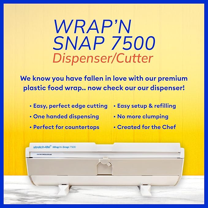 Stretch-tite | Plastic Food Wrap – 500 Sq. Ft., 4-Pack Rolls