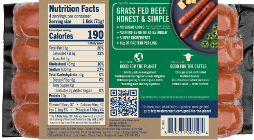 Sausage Brat Jpeno Ched – Case of 12 Packs