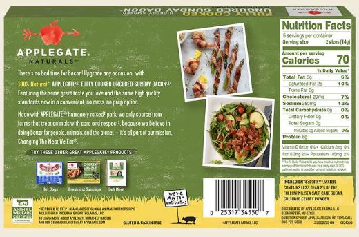 Bacon Sunday Fully Cooked – Case of 12 Packs