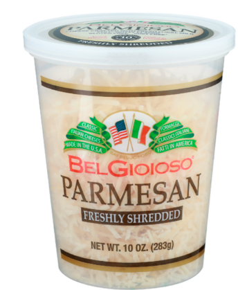 Belgioioso Freshly Shredded Parmesan Cheese – Case of 12 Packs