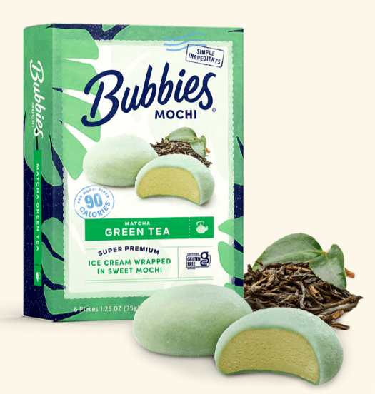 Ice Cream Mochi Green Tea – Case of 6 Packs