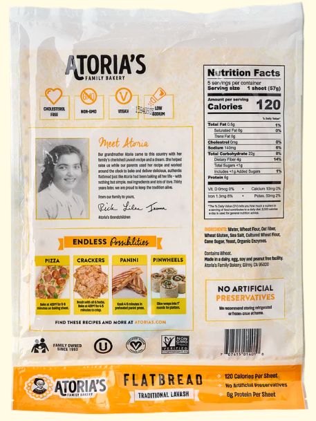 Traditional Lavash – Case of 3 Packs