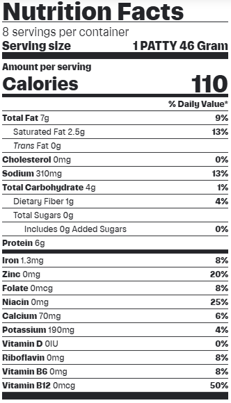 Impossible Savory Plant-Based Sausage Patties – Case of 8 Packs