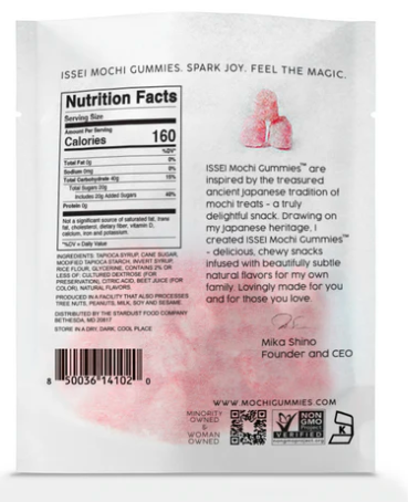 Gummies Mochi Strawberry – Case of 12 Packs