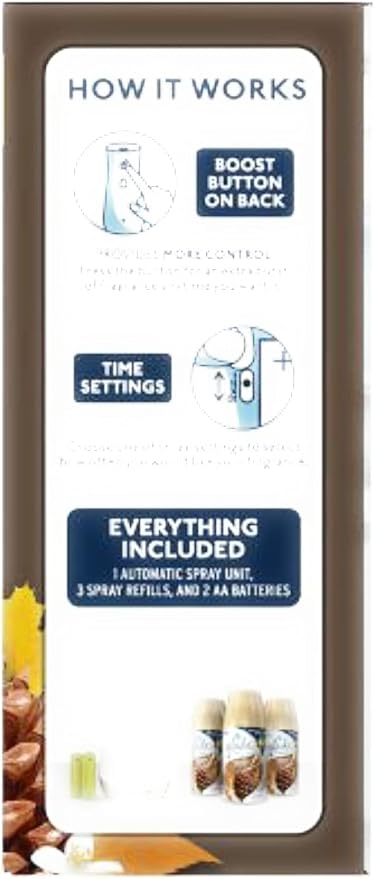 Glade | Auto Air Freshener – 1 Holder + 3 Refills, Cashmere Woods
