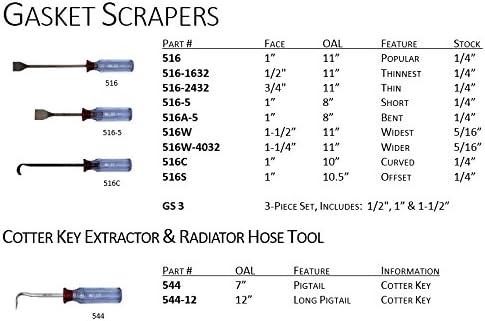 Wilde Tool | 544.Z/HT Cotter Key Puller – 7″ Zinc Hook Tool