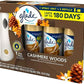 Glade | Auto Air Freshener – 1 Holder + 3 Refills, Cashmere Woods