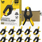 Multi-Purpose Spring Clamps – 4" (10-Pack), Strong Grip + Zipper Bag