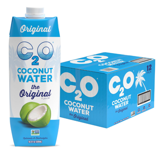C2 The Original Organic Coconut Water – Case of 12 Packs