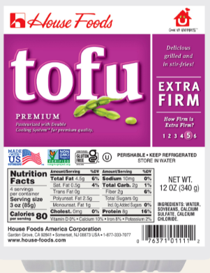 Tofu Extra Firm – Case of 12 Packs