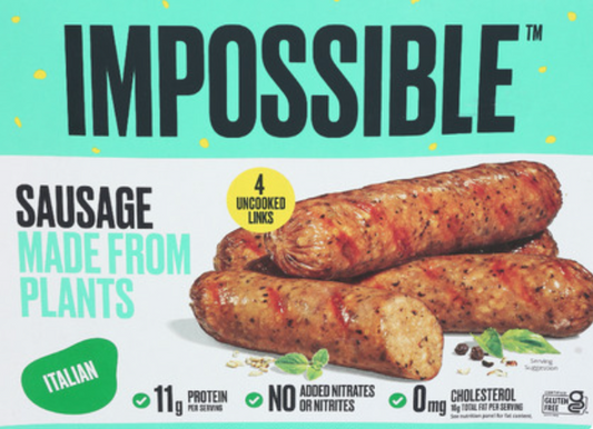 Plnt Sausage Italian Lnks – Case of 12 Packs