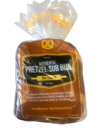 Pretzel Sub Bun – Case of 12 Packs