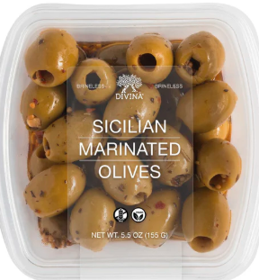 Sicilian Marinated Olives – Case of 12 Packs