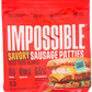 Impossible Savory Plant-Based Sausage Patties – Case of 8 Packs