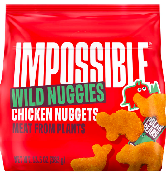 Impossible Wild Nuggies Chicken Nuggets Meat from Plants – Case of 12 Packs
