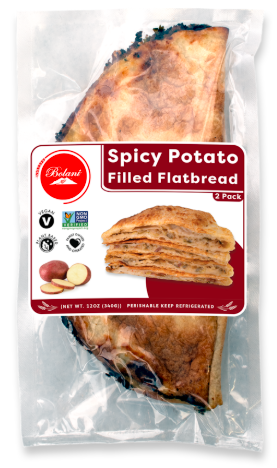 A thin & flaky flatbread, filled with spiced potato – Case of 2 Packs