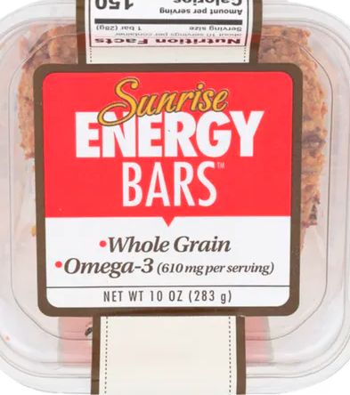 Sunrise Energy Bars – Case of 12 Packs