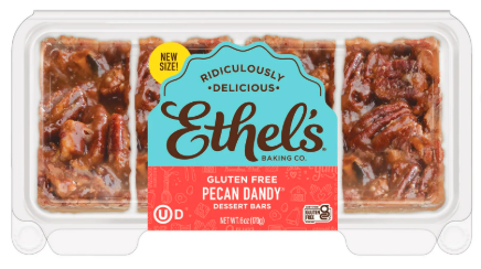 Pecan Dandy Dessert Bar Tray, Shelf-Stable, Baked – Case of 4 Packs