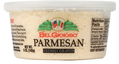Belgioioso, Parmesan, Grated – Case of 12 Packs