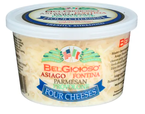 BelGioioso Shredded Four Cheese Cup – Case of 12 Packs