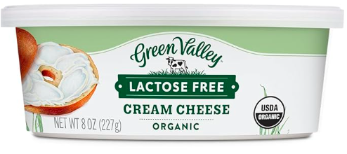 Green Valley Lactose Free Organic Cream Cheese – Case of 8 Packs