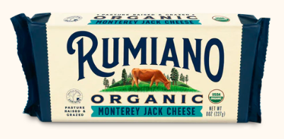 Rumiano Organic  Monterey Jack – Case of 12 Packs