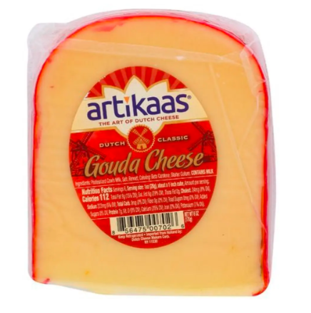 Artikaas Red Wax Gouda Cheese – Case of 12 Packs