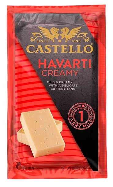 Castello Creamy Havarti Cheese – Case of 12 Packs