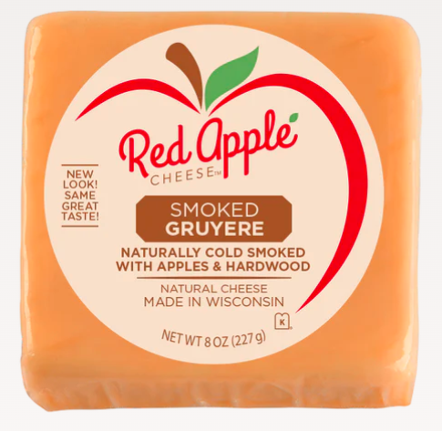 Red Apple Cheese  Smoked Gruyere – Case of 12 Packs