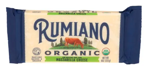 Rumiano Organic Mozzarella Cheese – Case of 12 Packs