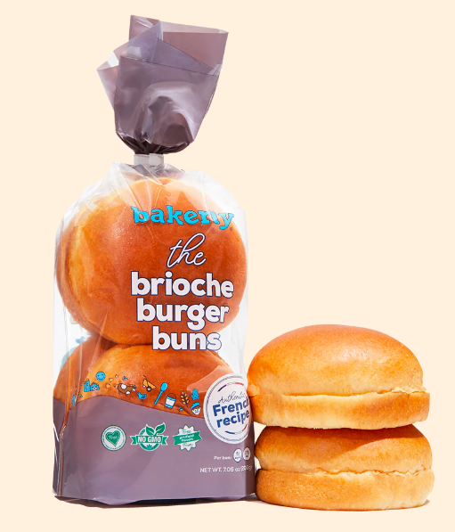 bakerly Brioche Burger Buns – Case of 12 Packs