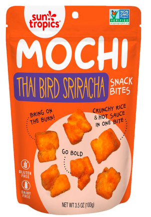 Thai Bird Sriracha MOCHI Snack Bites – Case of 12 Packs