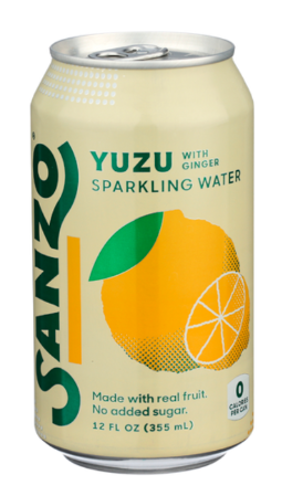 Sanzo Yuzu With Ginger Sparkling Water – Case of 12 Packs