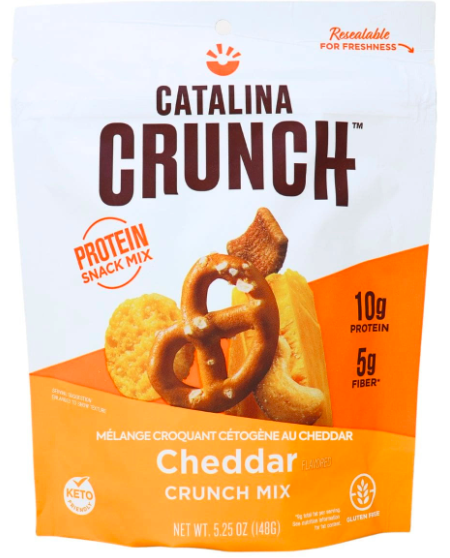 Catalina Crunch Keto Crunch Mix Snack Mix Cheddar – Case of 6 Packs