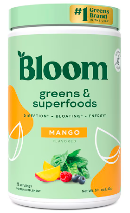 Bloom Greens & Superfoods Mango – Case of 5 Packs