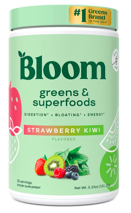 Bloom Greens & Superfoods Strawberry Kiwi – Case of 5 Packs
