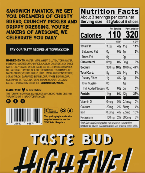 Hickory Smoked Plant-Based Deli Slices – Case of 12 Packs
