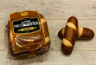 Pretzel Sub Bun – Case of 12 Packs
