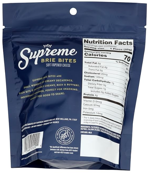 SUPREME Supremely Creamy Brie Bites – Case of 5 Packs