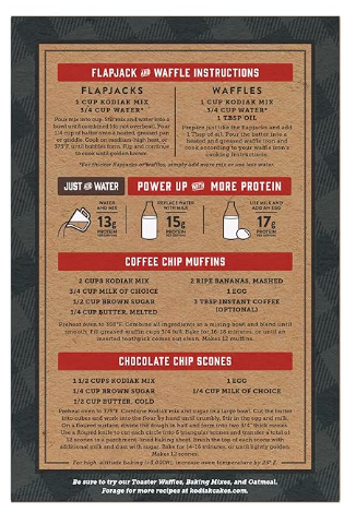 Kodiak Cakes Power Cakes, Pancake & Waffle Mix, Chocolate Chip – Case of 12 Packs