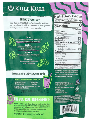 Kuli Kuli Mood Magic Organic Uplifting Superfood Powder – Case of 4 Packs