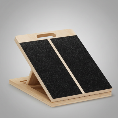 Slant Board for Calf Stretching – Adjustable Wooden Calf Stretch Board, Calf Stretcher & Squat Wedge
